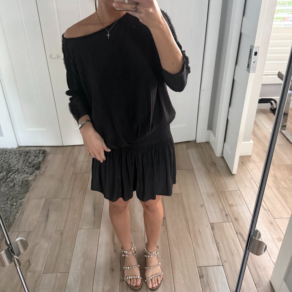 Ramybook Dropwaist Mini Dress Pleated Medium
